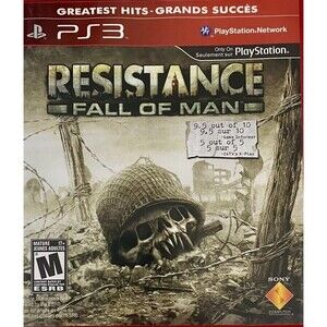 Resistance Fall of Man For Sony PlayStation 3 With Case and Manual 2006 PS3